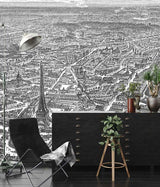 Papermint Eiffel Tower Pack 1, 2 & 3 in Grey Wall Mural 8184
