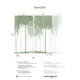 Papermint Woods Pack 1 & 2 in Green Wall Mural 8184-BDL-DI