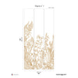 Papermint Garden Line Pack 1 in Brown Wall Mural 8184-BG3-A