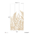 Papermint Garden Line Pack 2 in Brown Wall Mural 8184-BG3-B