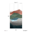 Papermint Hills Pack 1 in Multi Wall Mural 8184-BH1-A
