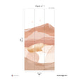 Papermint Hills Pack 1 in Orange Wall Mural 8184-BH2-A