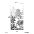 Papermint In The Woods Pack 1 in Grey Wall Mural 8184-BJ1-A
