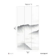Papermint Mist Pack 3 in Grey Wall Mural 8184-BN1-C