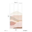 Papermint The Hills Pack 1 in Pink Wall Mural 8184-BP1-A