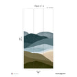 Papermint The Hills Pack 2 in Blue Wall Mural 8184-BP2-B