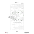 Papermint Birds Pack 1 in Green Wall Mural 8184-BR1-A
