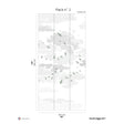Papermint Birds Pack 2 in Green Wall Mural 8184-BR1-B