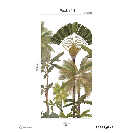 Papermint Manaus Pack 1 in Green Wall Mural 8184-BY1-A