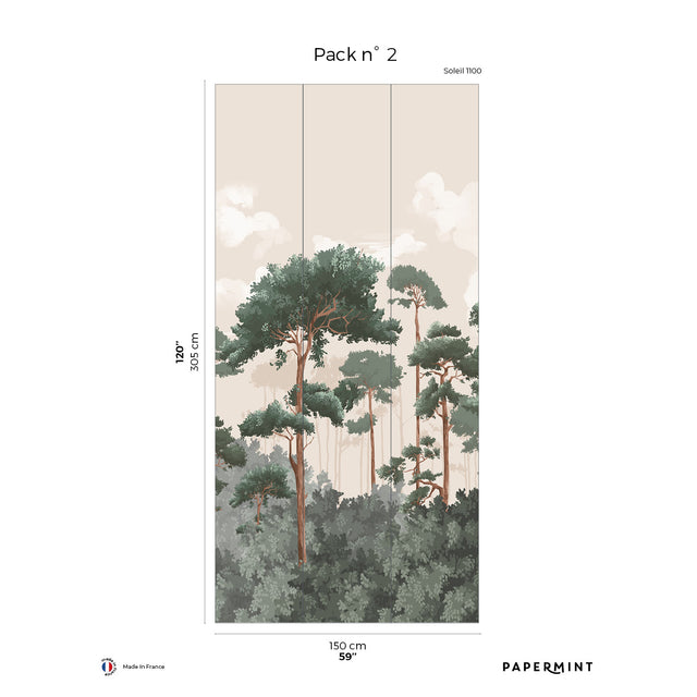 Papermint Matsu Pack 2 in Pink Wall Mural 8184-CA1-B
