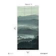 Papermint Misty Line Pack 3 in Green Wall Mural 8184-CB1-C