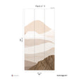 Papermint Montagna Pack 3 in Pink Wall Mural 8184-CE2-C