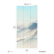Papermint Japanese Mountain Pack 3 in Blue Wall Mural 8184-C