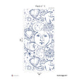 Papermint Mystic Pack 3 in White Wall Mural 8184-CH3-C