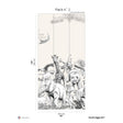 Papermint Noah Pack 2 in Grey Wall Mural 8184-CI1-B