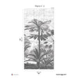 Papermint Palm Grove Pack 2 in Grey Wall Mural 8184-CL1-B