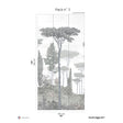 Papermint Pinery Pack 3 in Grey Wall Mural 8184-CN2-C