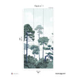 Papermint Pinewood Pack 1 in Blue Wall Mural 8184-CO2-A