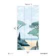 Papermint Riviera La Spiagga Pack 2 in Blue Wall Mural 8184-