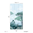Papermint Riviera Pack 2 in Green Wall Mural 8184-CU1-B