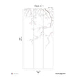 Papermint Sakura Pack 1 in White Wall Mural 8184-CW3-A