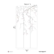 Papermint Sakura Pack 2 in White Wall Mural 8184-CW3-B