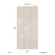 Papermint Under the Pines Pack 2 in Beige Wall Mural 8184-CY
