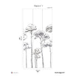 Papermint Under the Pines Pack 1 in Black Wall Mural 8184-CY