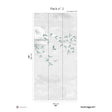 Papermint Swallow Clouds Pack 2 in Teal Wall Mural 8184-CZ1-