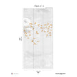 Papermint Swallow Clouds Pack 2 in Orange Wall Mural 8184-CZ