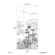 Papermint Tuscany Line Pack 2 in Black Wall Mural 8184-DD1-B
