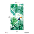 Papermint Toucan Pack 1 in Green Wall Mural 8184-DE1-A