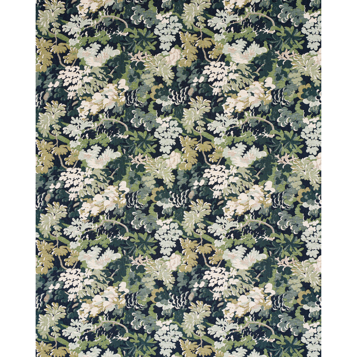 Schumacher Verdure Tapestry Peacock Fabric - Eade's Wallpaper