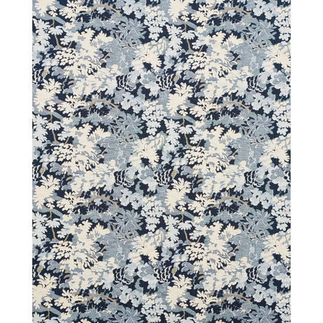 Schumacher Verdure Tapestry Blue Fabric - Eade's Wallpaper