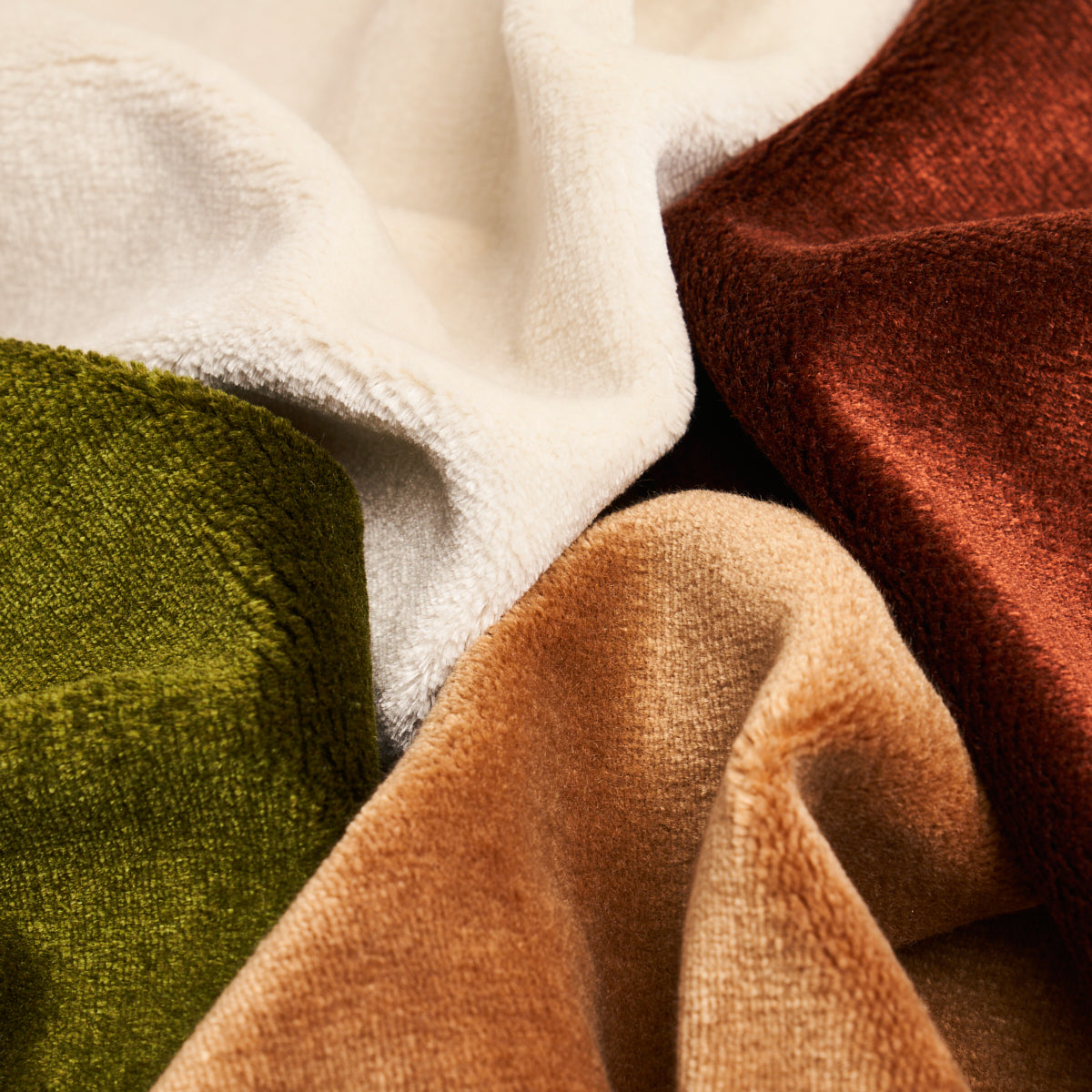 Schumacher Sumptuous Silk Wool Velvet Verde Fabric - Eade's Wallpaper