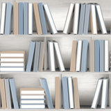 Veer Decor Nook Book Blue Wallpaper 8196-AB1