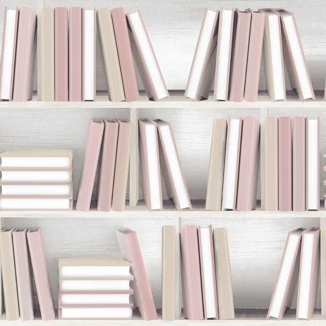 Veer Decor Nook Book Pink Wallpaper 8196-AB2