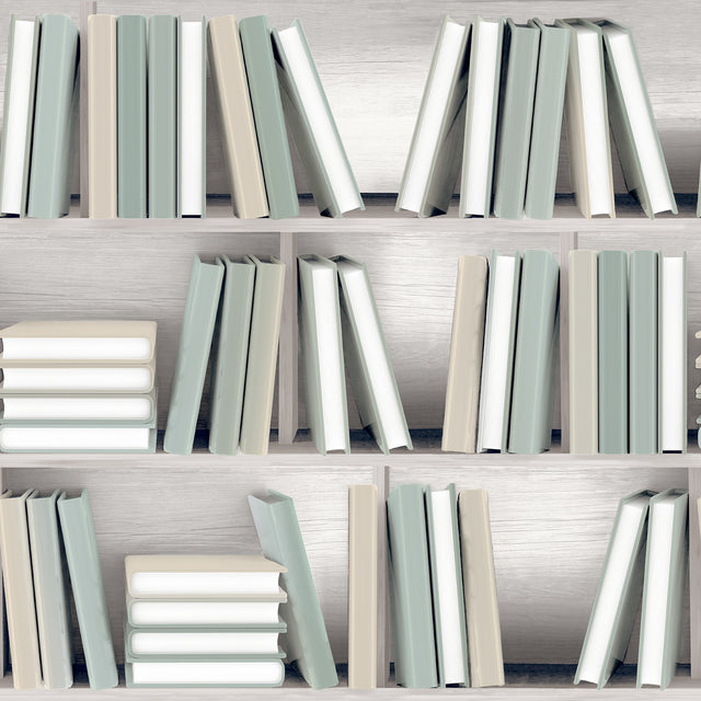 Veer Decor Nook Book Green Wallpaper 8196-AB3