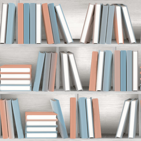 Veer Decor Nook Book Multi Color Wallpaper 8196-AB4