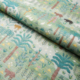 Schumacher Las Colinas Scenic Tapestry Green Fabric - Eade's Wallpaper