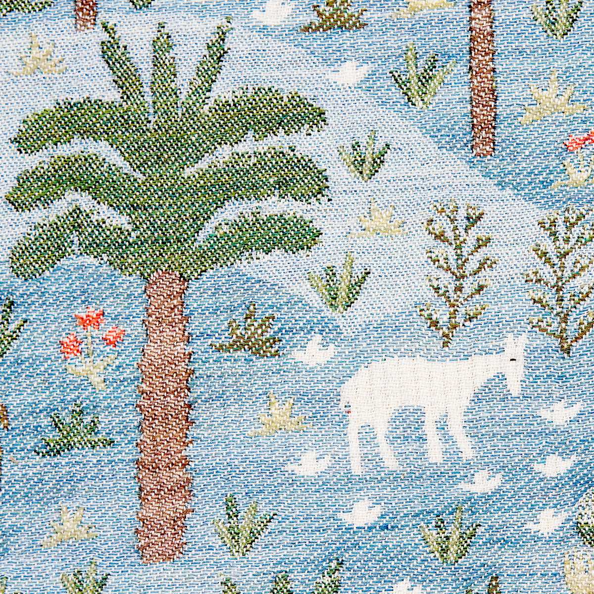 Schumacher Las Colinas Scenic Tapestry Blue Fabric - Eade's Wallpaper