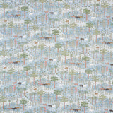 Schumacher Las Colinas Scenic Tapestry Blue Fabric - Eade's Wallpaper