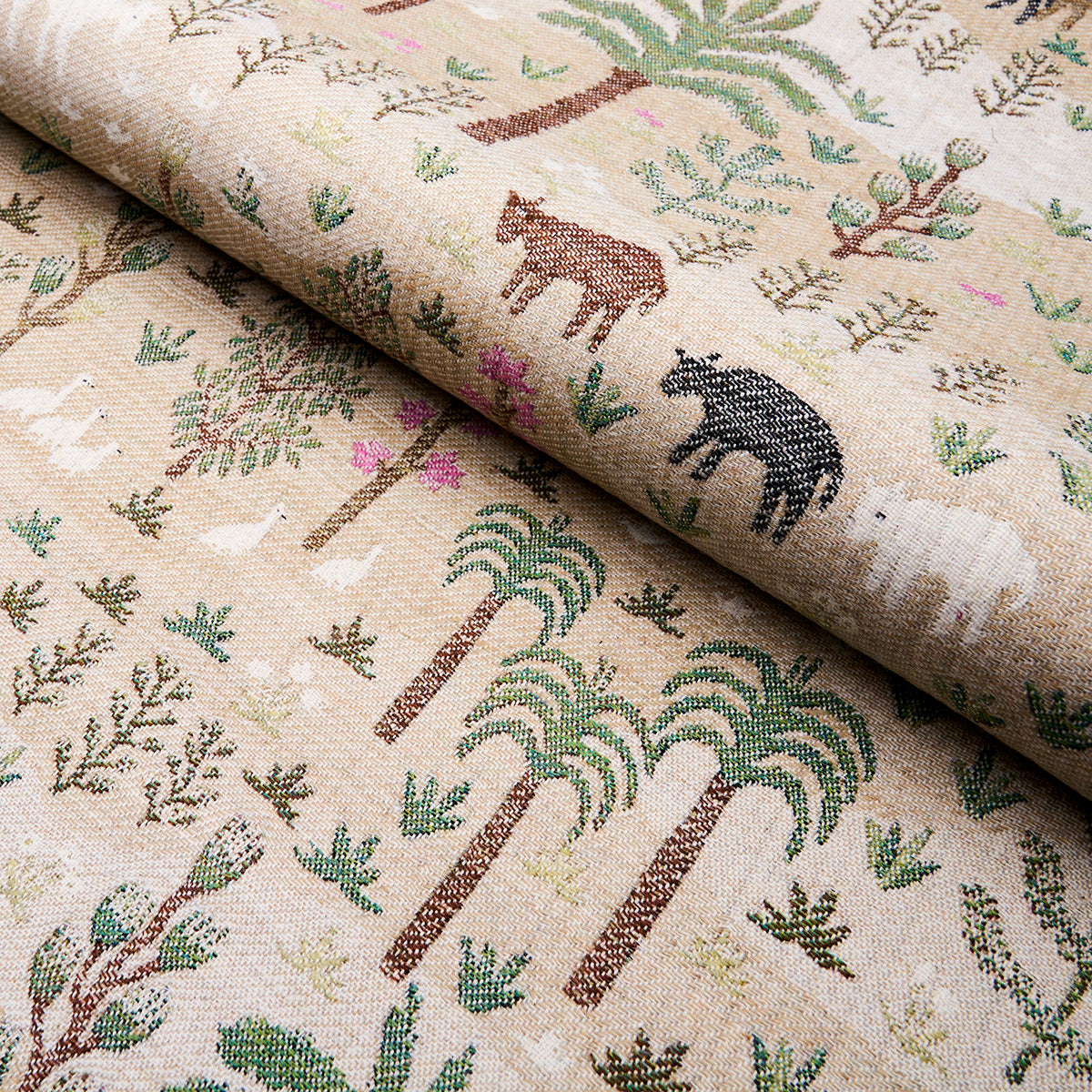 Schumacher Las Colinas Scenic Tapestry Natural Fabric - Eade's Wallpaper
