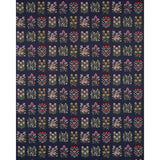 Schumacher Annika Floral Tapestry Multi On Navy Fabric