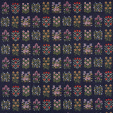 Schumacher Annika Floral Tapestry Multi On Navy Fabric