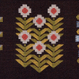 Schumacher Annika Floral Tapestry Multi On Espresso Fabric