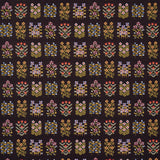 Schumacher Annika Floral Tapestry Multi On Espresso Fabric