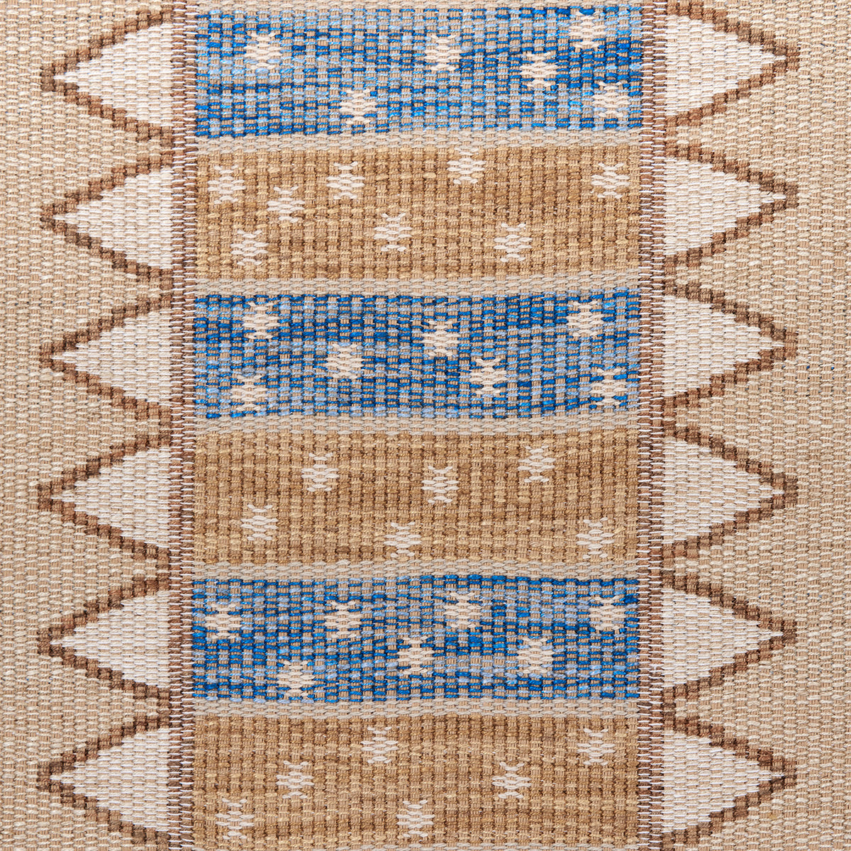 Schumacher Noor Kilim Stripe Ochre Fabric - Eade's Wallpaper