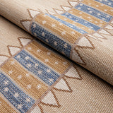 Schumacher Noor Kilim Stripe Ochre Fabric - Eade's Wallpaper