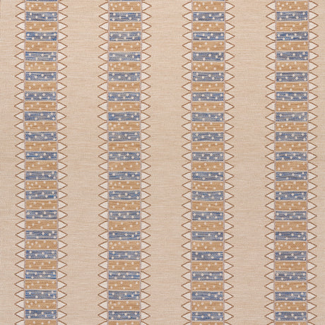 Schumacher Noor Kilim Stripe Ochre Fabric - Eade's Wallpaper
